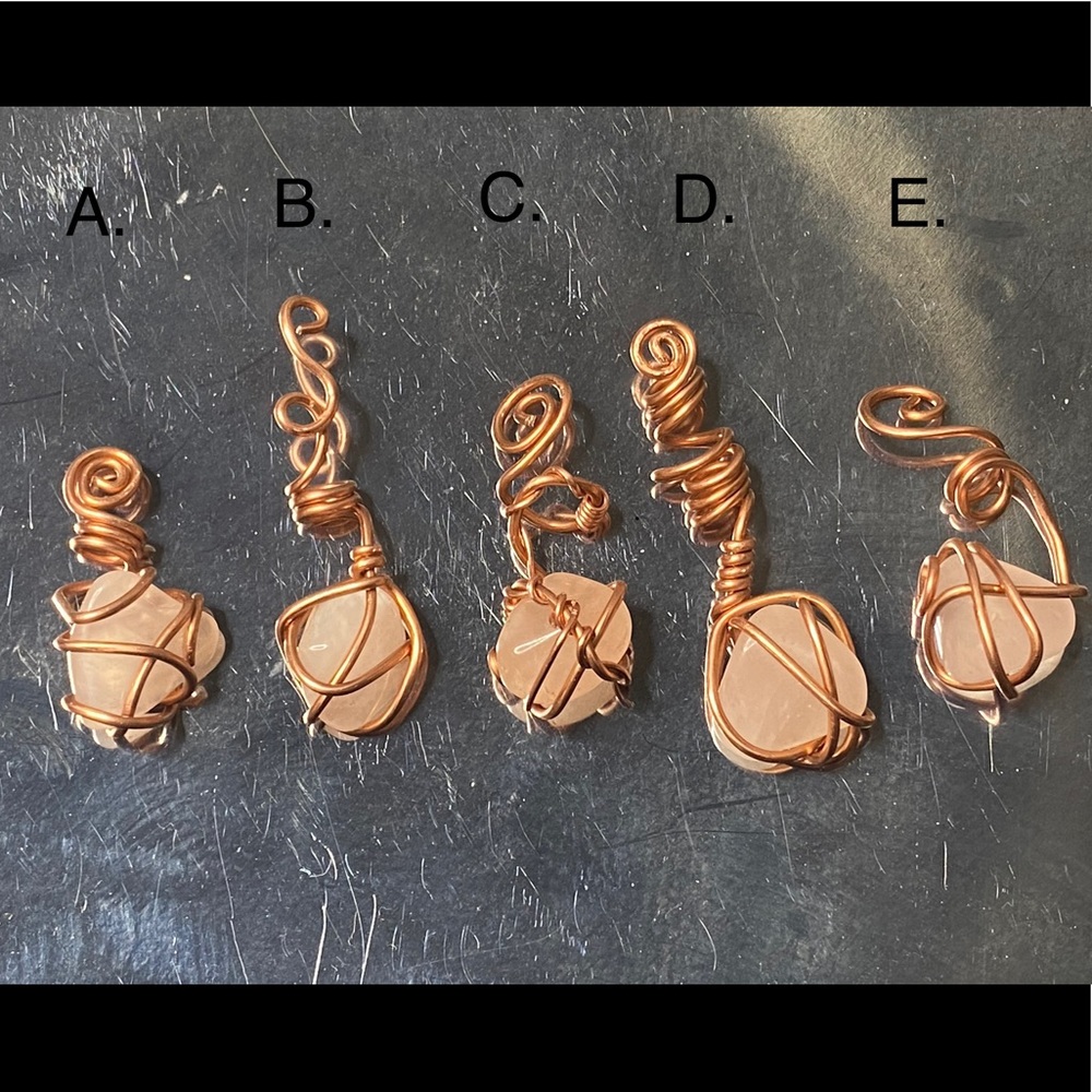 Rose Quartz Braid & Dreadlocks Accessories